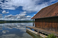 Bernhard Saalfeld - Bootshaus am Igelsbachsee